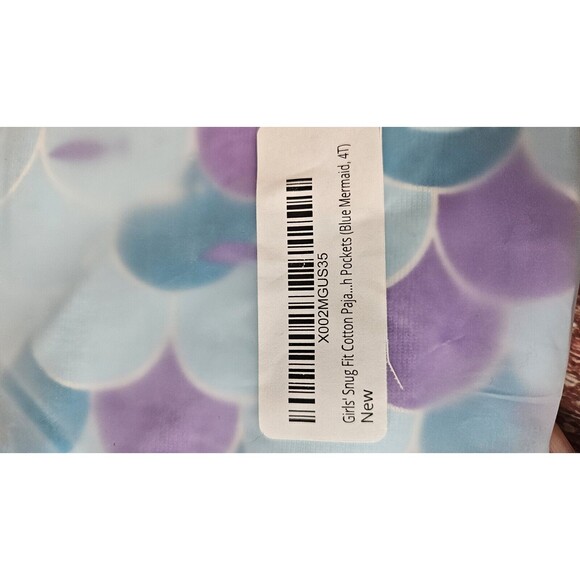 Toddler Mermaid Pajama Set 4T - Picture 6 of 7